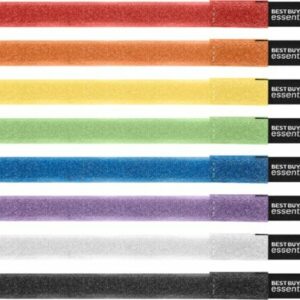 Best Buy essentials™ - 8" Cable Ties - Multi-Colored