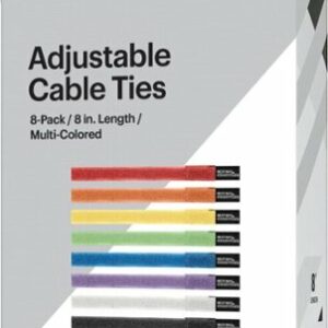 Best Buy essentials™ - 8" Cable Ties - Multi-Colored