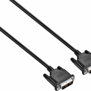 Best Buy essentials™ - 6.5' DVI-D Single Link Cable - Black