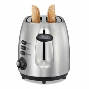 Hamilton Beach - Sure-Toast 2-Slice Wide-Slot Toaster with Toast Boost - Stainless Steel