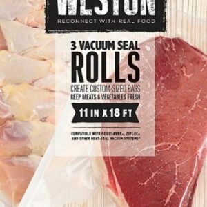 Weston - Vac Sealer Bags, 11" x 18' Roll 3-Pack (total 11" x 54') - N/A