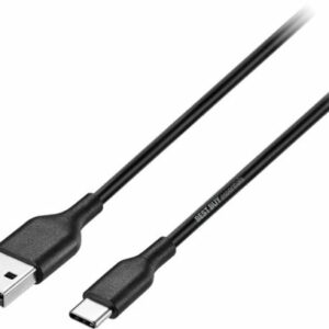 Best Buy essentials™ - 3' USB-A to USB-C Charge-and-Sync Cable - Black