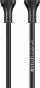 Best Buy essentials™ - 3' USB-C to USB-C Charge-and-Sync Cable - Black