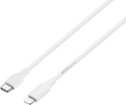 Best Buy essentials™ - 3' USB-C to Lightning Charge-and-Sync Cable - White