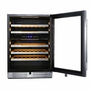 Avanti - Elite Series 47 Bottle Single Zone Wine Cooler - Stainless Steel