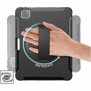 SaharaCase - PROTECTION Hand Strap Series Case for Apple iPad Pro 11" (2nd, 3rd, and 4th Gen 2020-2022) - Black