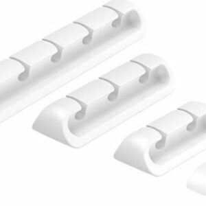 SaharaCase - USB Cable Holder Organizer (4-Pack) - White