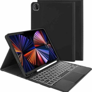 SaharaCase - Keyboard Folio Case for Apple® iPad® Pro 12.9" (4th,5th, and 6th Gen 2020-2022) - Black