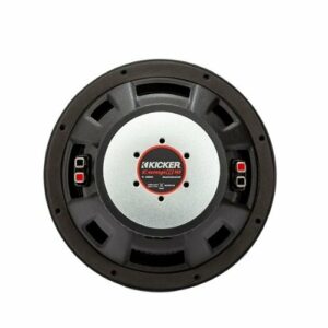 KICKER - 48CWR104 CompR 10" 4-Ohm Subwoofer - Black/Red