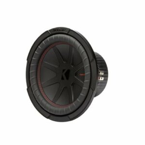 KICKER - 48CWR104 CompR 10" 4-Ohm Subwoofer - Black/Red