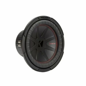 KICKER - 48CWR104 CompR 10" 4-Ohm Subwoofer - Black/Red