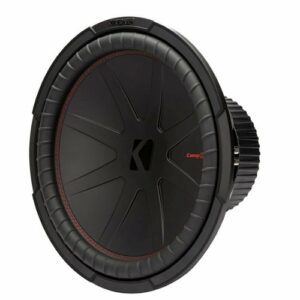 KICKER - CompR 15" Dual-Voice-Coil 2-Ohm Subwoofer - Black