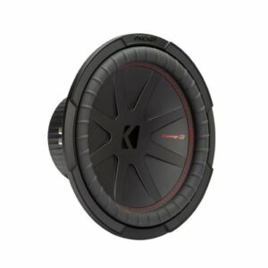 KICKER - CompR 12" Dual-Voice-Coil 4-Ohm Subwoofer - Black/Red