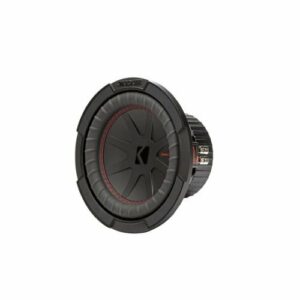 KICKER - CompR 8" Dual-Voice-Coil 4-Ohm Subwoofer - Black