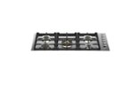 Bertazzoni - Professional Series 36" Drop-In Gas Cooktop 5 Brass Burners - Stainless Steel