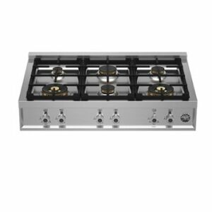 Bertazzoni - Professional Series 36” Gas Rangetop with 6 Brass Burners - Stainless Steel