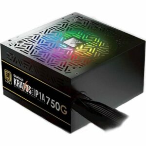 GAMDIAS - Kratos 750W ATX12V 2.4 80 Plus Gold Non-Modular Power Supply - Black