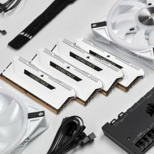 CORSAIR - VENGEANCE RGB PRO SL 16GB (2PK x 8GB) 3200MHz DDR4 C16 DIMM Desktop Memory - White