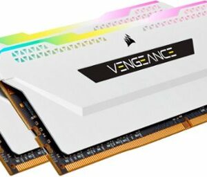 CORSAIR - VENGEANCE RGB PRO SL 16GB (2PK x 8GB) 3200MHz DDR4 C16 DIMM Desktop Memory - White