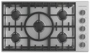 Fisher & Paykel - 36 In Professional Drop-In LP Gas Cooktop - Stainless Steel