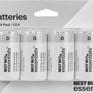 Best Buy essentials™ - D Batteries (4-Pack)