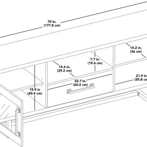 Insignia™ - TV Stand for Most TVs Up to 80" - Gray