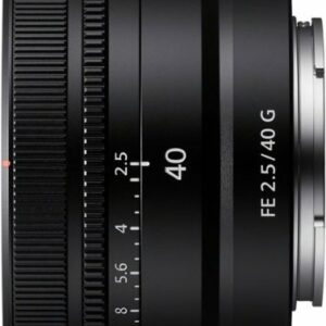 FE 40mm F2.5 G Full-frame Ultra-compact G Lens for Sony Alpha E-mount Cameras - Black