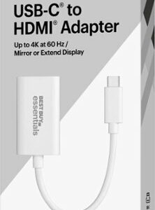 Best Buy essentials™ - USB-C to HDMI Adapter - White