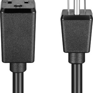 Best Buy essentials™ - 25' Extension Power Cord - Black