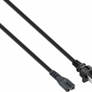 Best Buy essentials™ - 6' 2-Slot Polarized Power Cord - Black