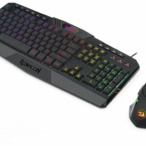 REDRAGON - S101-5 Wired Gaming Keyboard and Optical Mouse Gaming Bundle with RGB Backlighting - Black