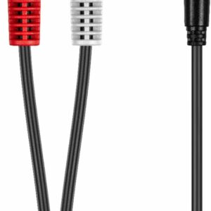 Best Buy essentials™ - 6' 3.5 mm to Stereo Audio RCA Cable - Black