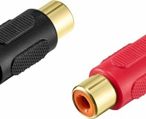 Best Buy essentials™ - RCA Coupler (2-Pack) - Black