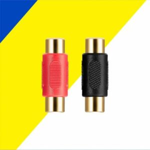 Best Buy essentials™ - RCA Coupler (2-Pack) - Black