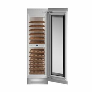 Bertazzoni - 80-Wine Bottle Wine Cellar Column with Two Temperature Zones - Custom Panel Ready