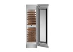 Bertazzoni - 80-Wine Bottle Wine Cellar Column with Two Temperature Zones - Custom Panel Ready