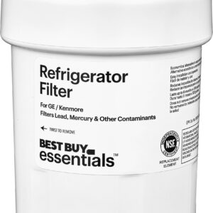 Best Buy essentials™ - NSF 42/53 Water Filter Replacement for Select GE and Kenmore Refrigerators - White