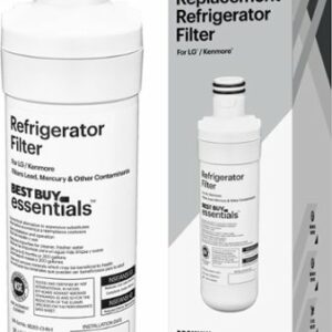 Best Buy essentials™ - NSF 42/53 Water Filter Replacement for Select LG and Kenmore Refrigerators - White