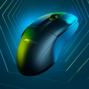 ROCCAT - Kone Pro Air  Lightweight Wireless Bluetooth Optical Gaming Mouse With 19K DPI and RGB Lighting - Ash Black