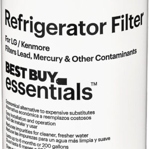 Best Buy essentials™ - NSF 42/53 Water Filter Replacement for Select LG and Kenmore Refrigerators - White