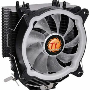 Thermaltake - UX200 5V Motherboard ARGB Sync 16.8 Million Colors 15 Addressable LED Intel/AMD Universal CPU Cooler - Black