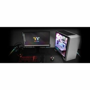 Thermaltake - S300 Tempered Glass Mid Tower Case - White