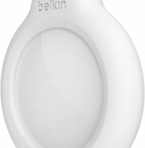 Belkin - Secure Holder with Key Ring for Apple Airtag - White