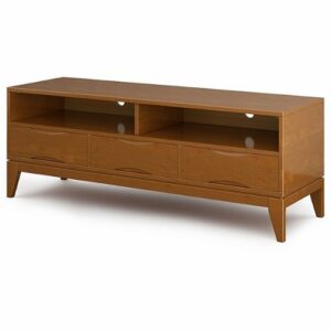 Simpli Home - Harper TV Media Stand - Teak Brown