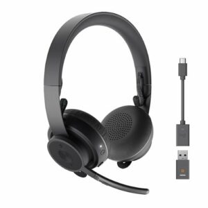 Logitech - Zone Wireless Bluetooth Noise-Cancelling Headset Certified for Microsoft Teams - Graphite