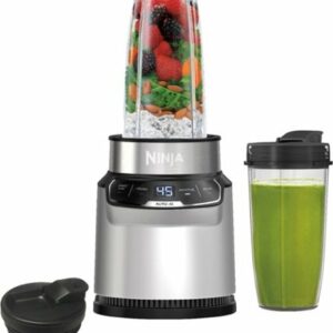 Ninja - Nutri-Blender Pro Personal Blender with Auto-iQ - Cloud Silver