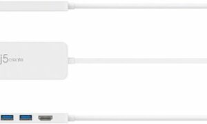 j5create - USB-C Multi-Port Hub with Power Delivery - White