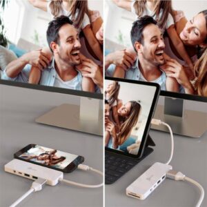 j5create - USB-C Multi-Port Hub with Power Delivery - White