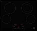 Bertazzoni - Professional Series 24” Built-in Electric Ceran Cooktop - Black