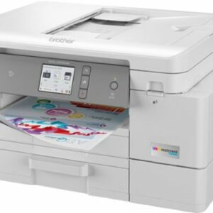 Brother - INKvestment Tank MFC-J4535DW Wireless All-in-One Inkjet Printer with Up to 1-Year of Ink in-box - White/Gray